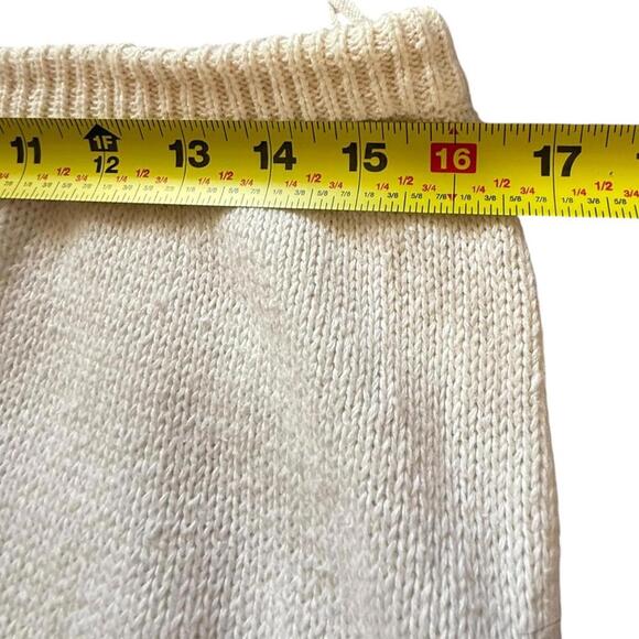 Bonnie Boerer Vintage 80s White Knit Studded Pants Small - Picture 5 of 5